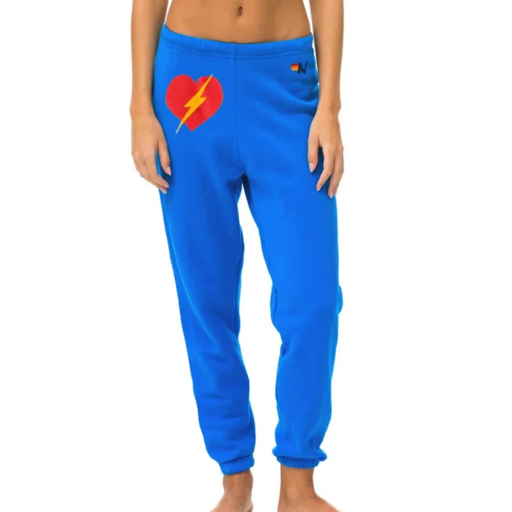 Aviator Nation Bolt Heart Sweatpants XS